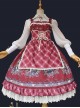 Little Red Riding Hood Series Fairy Tale Printing Sweet Lolita Sling Dress