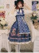 Little Red Riding Hood Series Fairy Tale Printing Sweet Lolita Sling Dress