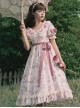 Everlasting Love Series OP Daily Elegant Flowers Printing Classic Lolita Short Sleeve Dress