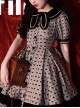 Black Film Series OP Retro Modern Girl Classic Lolita Short Sleeve Dress