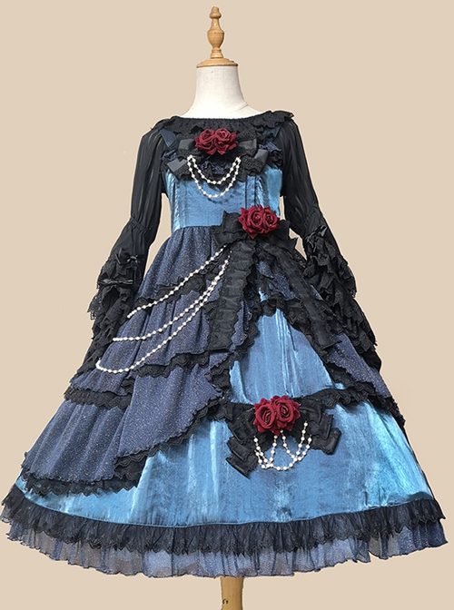 Deep-Sea Mermaid Series JSK Elegant Classic Lolita Sling Dress