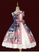 Hamster's Gift Series JSK Printing Bowknot Sweet Lolita Sling Dress