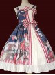 Hamster's Gift Series JSK Printing Bowknot Sweet Lolita Sling Dress