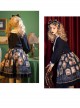 Bear Gallery Series Cute Printing School Lolita Top And Skirt Set