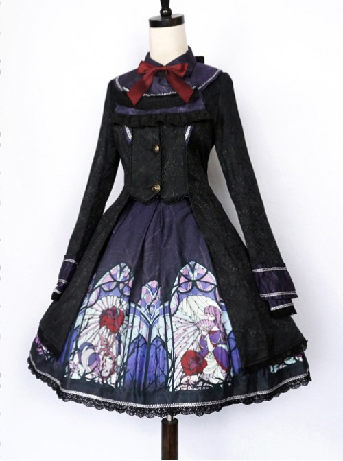 Beauty The Rose Lolita Purple Windbreaker