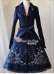 Lolita Navy Blue The Mass Of Winter Embroidery Overcoat