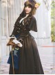 One-shoulder Cloak Riding Style Brown Classic Lolita Coat