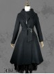 Cold Winter Black Gothic Lolita Womens Woolen Coat