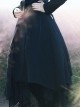 Cold Winter Black Gothic Lolita Womens Woolen Coat