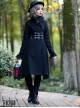 Cold Winter Black Gothic Lolita Womens Woolen Coat