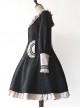 College Style Doll Collar Black Lolita Wind Coat