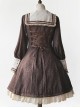 College Style Doll Collar Brown Lolita Wind Coat