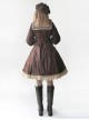 College Style Doll Collar Brown Lolita Wind Coat