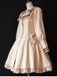 College Style Doll Collar Apricot Color Lolita Wind Coat