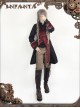 At Dusk Series Fake Two Pieces Wine Red Gothic Lolita Coat