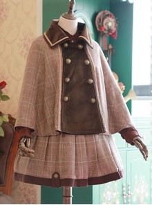 Beck Street's Dense Fog Series Detective Style Khaki Classic Lolita Cloak