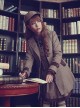 Beck Street's Dense Fog Series Khaki Detective Style Lolita Female Coat