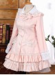 Pink Rabbit Ears Lace Bowknot Lolita Hooded Coat