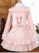 Pink Rabbit Ears Lace Bowknot Lolita Hooded Coat