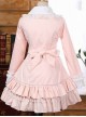 Pink Rabbit Ears Lace Bowknot Lolita Hooded Coat