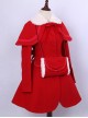 Retro Elegance Christmas Red Woolen Lolita Coat