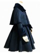 Flocking Lace Elegance Black Gothic Lolita Coat