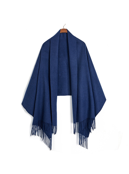 Pure Wool Pure Color Long Dual-use Scarf Shawl