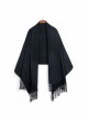 Pure Wool Pure Color Long Dual-use Scarf Shawl