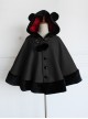 Shirokuma Cafe Cute Wool And Cashmere Bear Ears Sweet Lolita Cloak