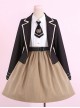 Military Uniform Style Lolita Stripes jacket