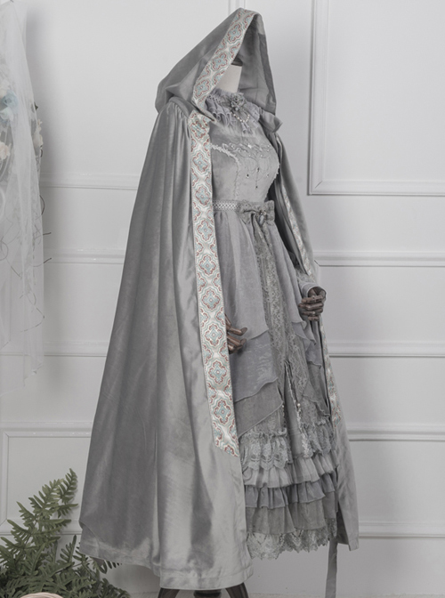 Velvet Pure Color Classic Lolita Cloak