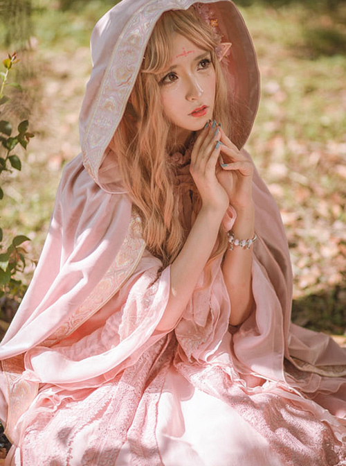 Velvet Pure Color Classic Lolita Cloak