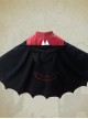 Devils Ears Bat Lolita Autumn Winter Black Woolen Cloak