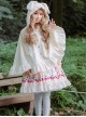 Cute Rabbit Ears Bowknot Sweet Lolita Thicken Tweed Cloak