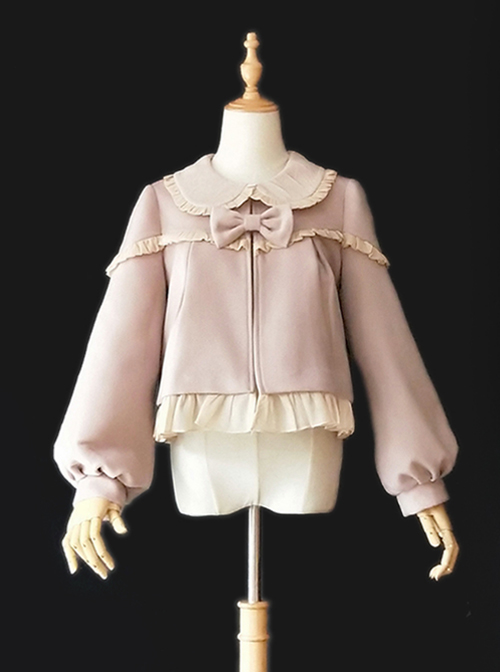 Cute Little Puff Series Classic Lolita Short Style Coat