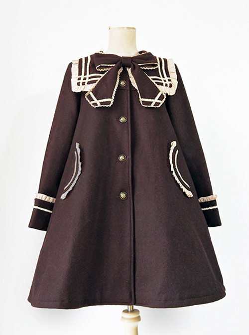 Bowknot Navy Collar School Lolita Coat