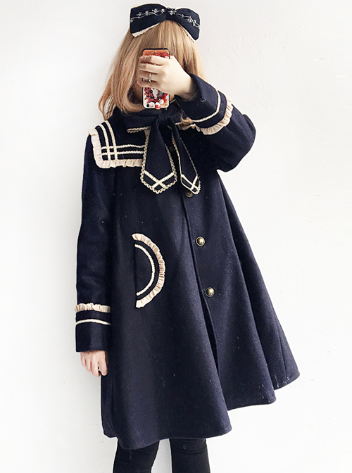 Bowknot Navy Collar School Lolita Coat