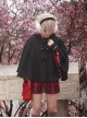 Black Cute Rabbit ears Sweet Lolita Cloak