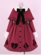 Queen Of Hearts Series Classic Lolita Red Coat And Cloak Set