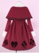 Queen Of Hearts Series Classic Lolita Red Coat And Cloak Set