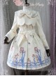 Magic Tea Party Irises Series Color Embroidery Fake Two Pieces Classic Lolita Winter Coat For Women