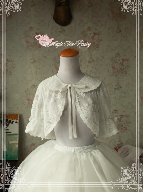 Magic Tea Party Summer Fragrance Series White Lace Lolita Small Shawl