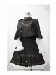 Uniform Style Velvet Lolita Suit Of Skirt And Cloak