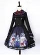 Beauty The Rose Series Printing Purple Gothic Lolita Coat