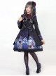 Beauty The Rose Series Printing Purple Gothic Lolita Coat