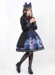 Beauty The Rose Series Printing Purple Gothic Lolita Coat