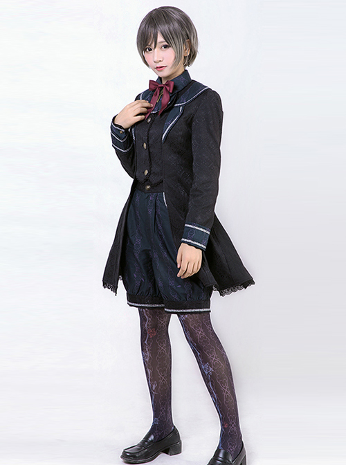 Beauty The Rose Series Printing Purple Gothic Lolita Coat