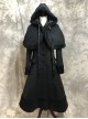 Classic Lolita Lapel Long Style Coat With Cloak