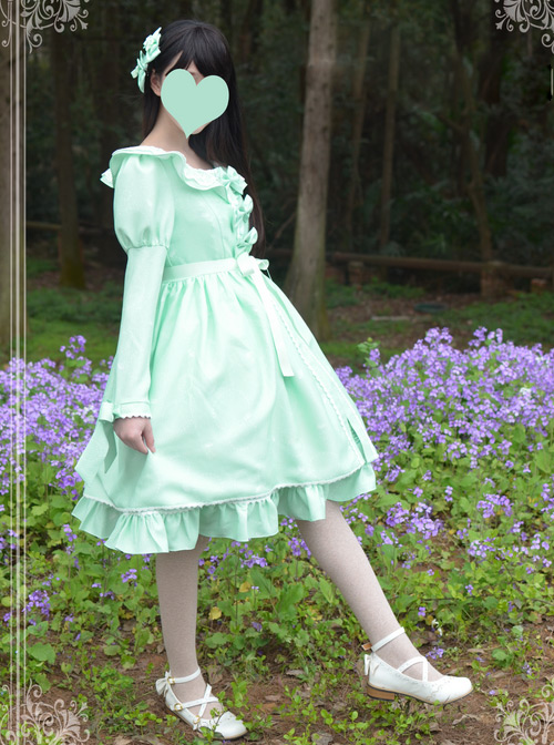 Magic Tea Party Wind's Child Series Bowknot Lolita Long Coat