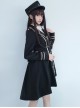 Black Military Uniform Style Lolita Coat